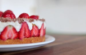 Erdbeeren-Torte Rezept mit Pudding